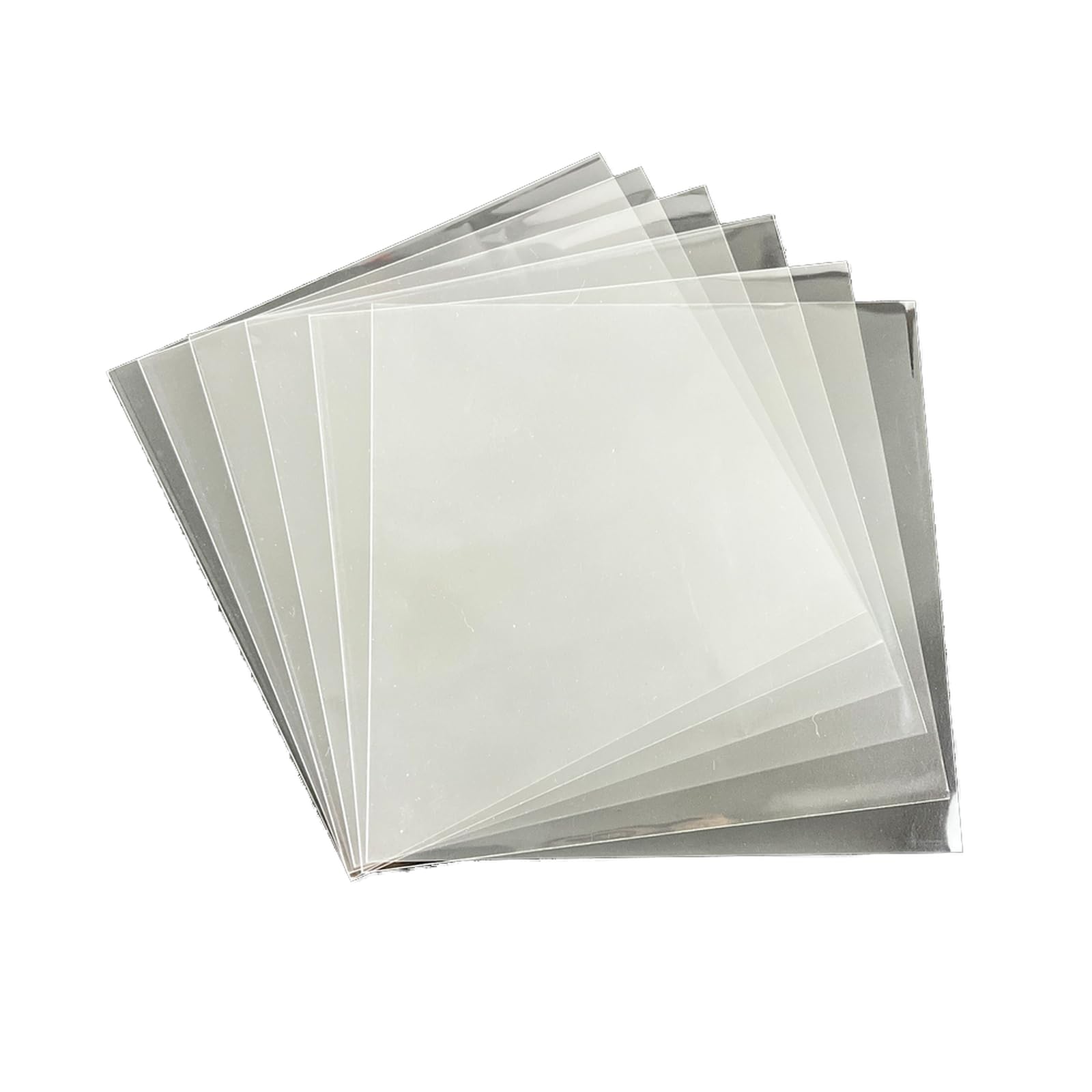 50 Record Sleeves for 12" Vinyl, 4 mils Thick Clear Professional Storage Protectors, 12.79" x 12.79" Outer Sleeves for Single & Double LP Album Covers