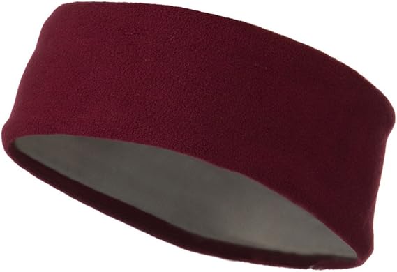 Moisture Wicking Fleece Head Band - Maroon W13S29B