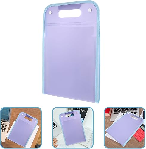 Vista 7 de MAGICLULU Organizador de carpetas, bolsa de almacenamiento de archivos, bolsa de documentos, portátil y ligera, documentos de organización