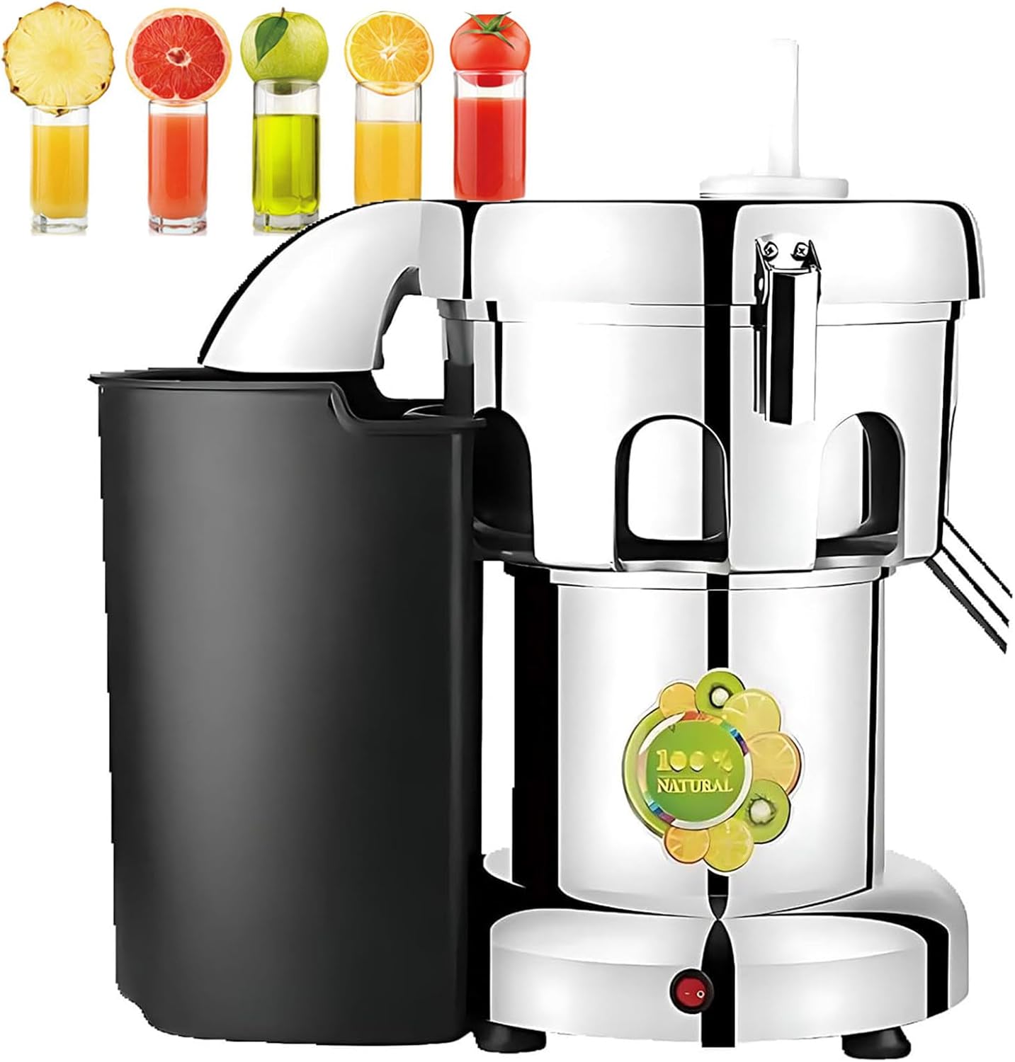 Commercial Juice Extractor Machine, Stainless Steel Juicer Maker for Fruits and Vegetables Constructed Centrifugal Juice Making Tool 100-120kg/hr Juice Amount, Kitchenware B3000