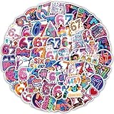 60Pcs 67 Stickers, Funny Six Seven Stickers Meme for Kids Teens Adult, 67 Stuff 6 7 Stickers for Water Bottle, Phone, Luggage, Laptop, 6 7 Party Decorations (60Pcs Neon)