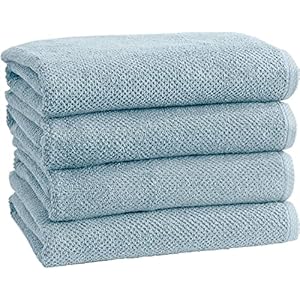 Simpli-Magic 79456 Popcorn Textured Bath Towels, 4 Pack, Blue
