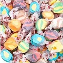 Salt Water Taffy Candy Mix 2 lb Bag, Assorted Tropical Fruit Flavors, Chewy Individually Wrapped Old-Fashioned Soft Taffy