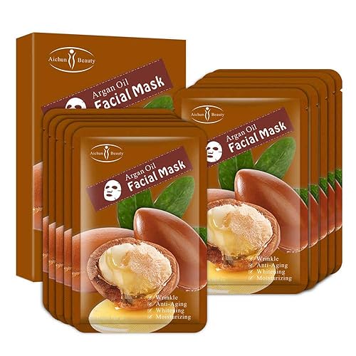 Miniatura 1 de AICHUN BEAUTY Mascarilla facial reparadora de esencia antiacné refrescante para aliviar las arrugas, de larga duración, calmante, cuidado de la
