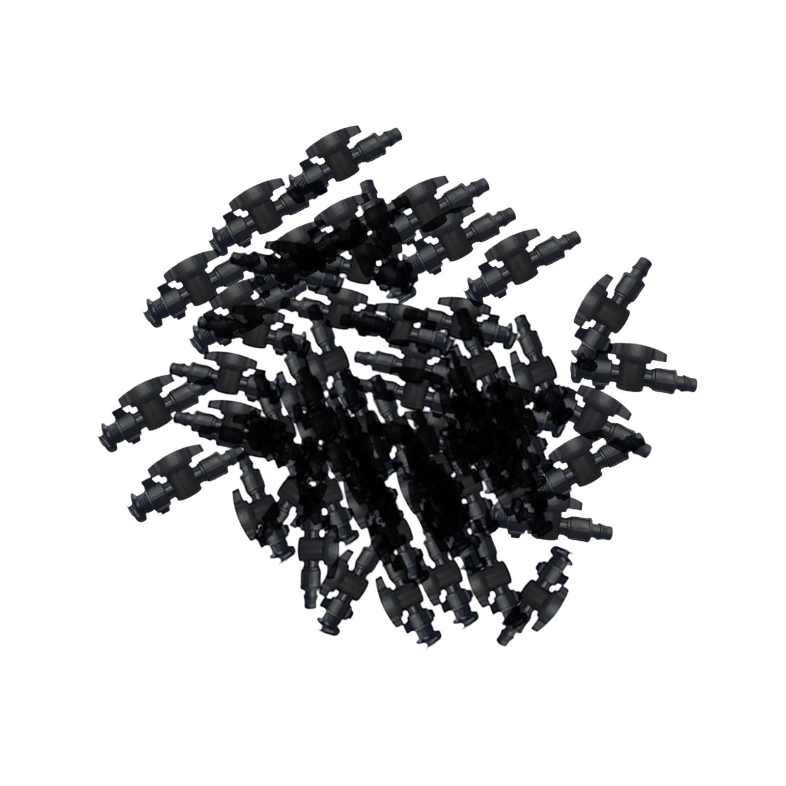 MagiDeal 100 raccordi per Tubi di irrigazione a Goccia, Accessori per irrigazione Automatica, Dadi di bloccaggio Multifunzione, Pezzi di Ricambio