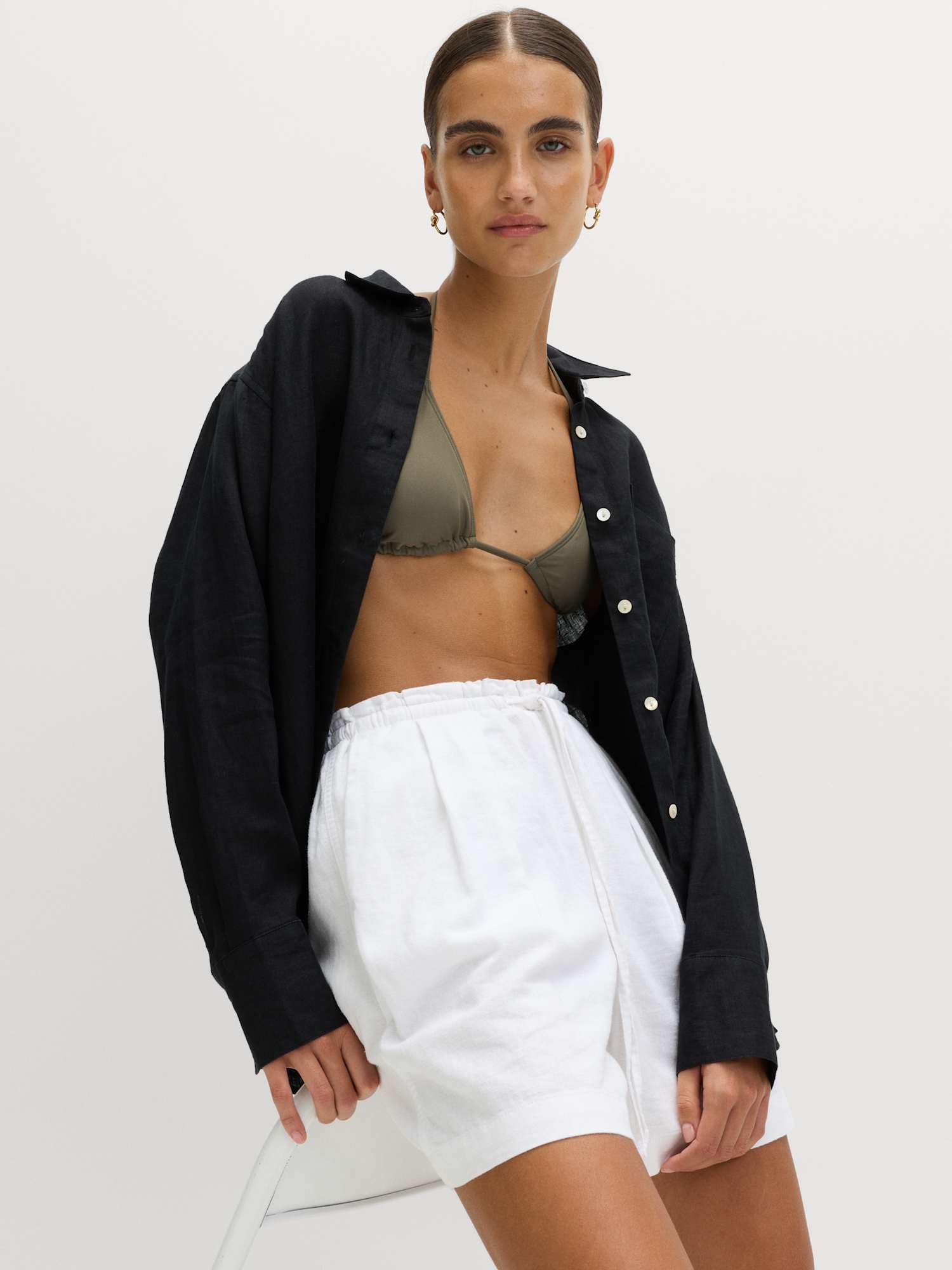 Marks & Spencer Donna Linen Camicia – vestibilità Regolare