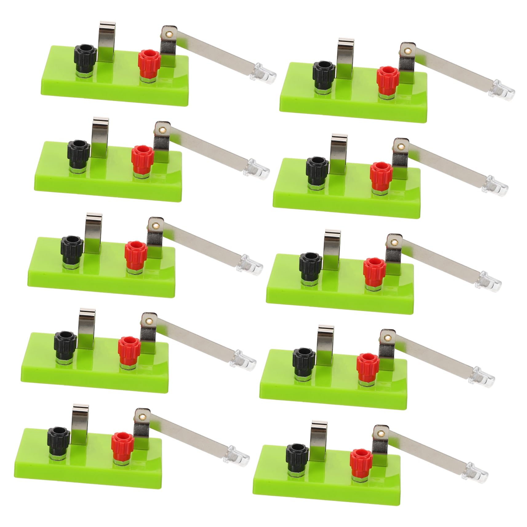KICHOUSE Single Pole Single Throw Switch 10pcs Physics Experiment Equipment Spst for Electrical Lab User-Friendly Design