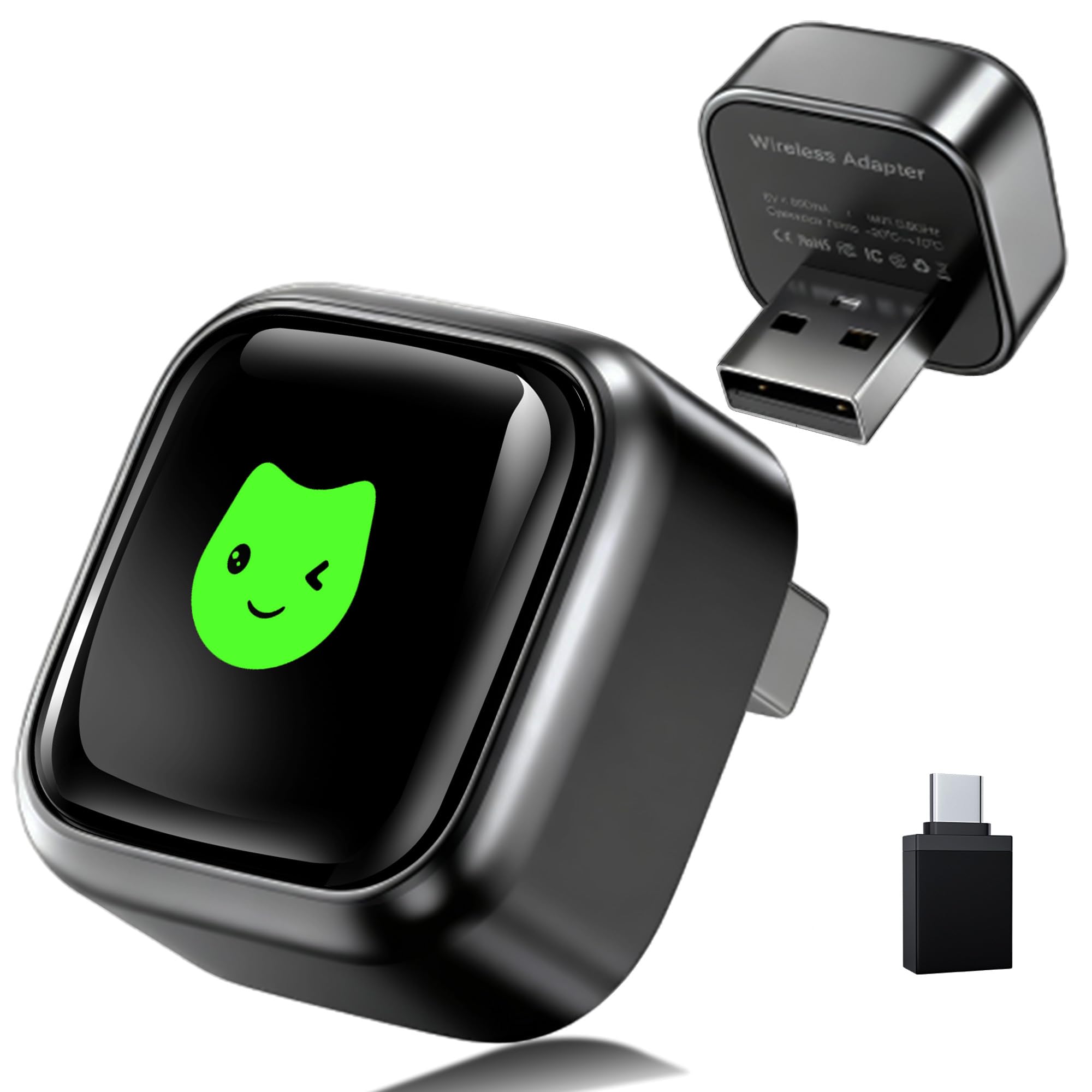 ENLIK Wireless CarPlay Adapter for iPhone, 2025 Updated Convert Wired to Wireless Car Play Dongle, Compatible with iPhone iOS 10+ & Android Auto, 2-in-1 Mini USB Design with Fast Stable, Plug and Play