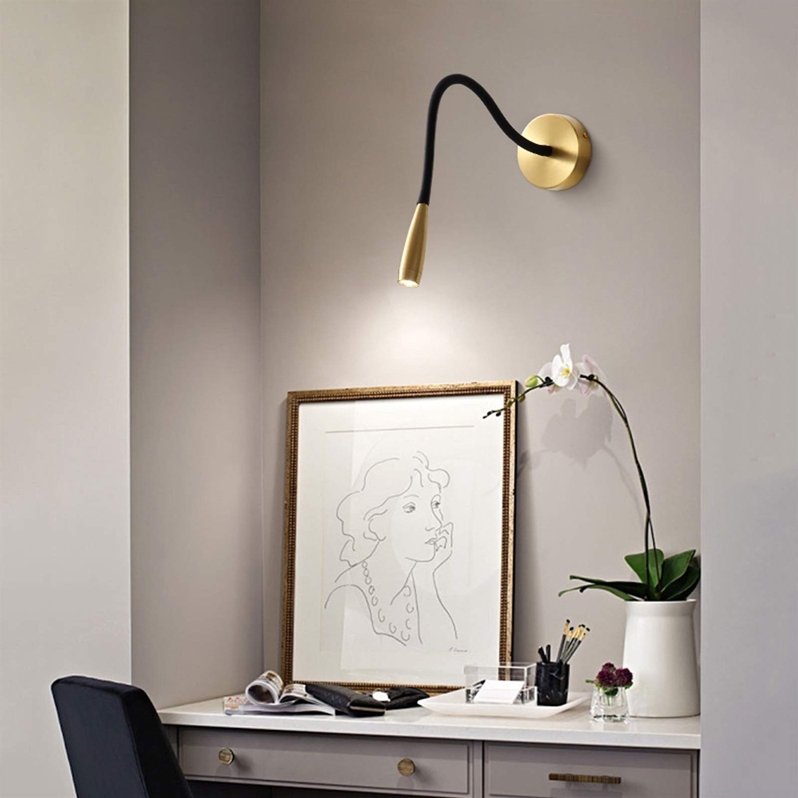 lampa ścienna Nowoczesny PROWADZONY Ścianie Ścianie Lampy Oświetlenie Creative Creative Huśtawka Ramię Nocne Czytanie Ścienne Światło oświetlenie wewnętrzne do sypialni salon Studium kinkiet