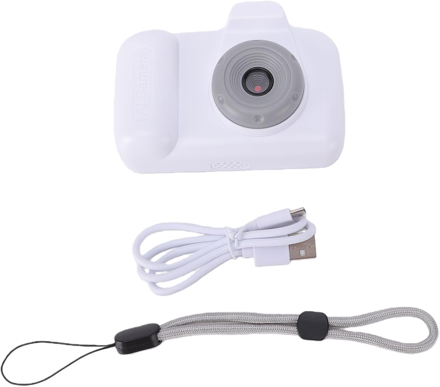 FTVOGUE AI Kids Camera with Dual Lens AI Digital Camera for Children 2.4 Inch LED Screen Voice Dialogue Object Recognition Bilingual Queries Real Time Guidance Blue Light Protection