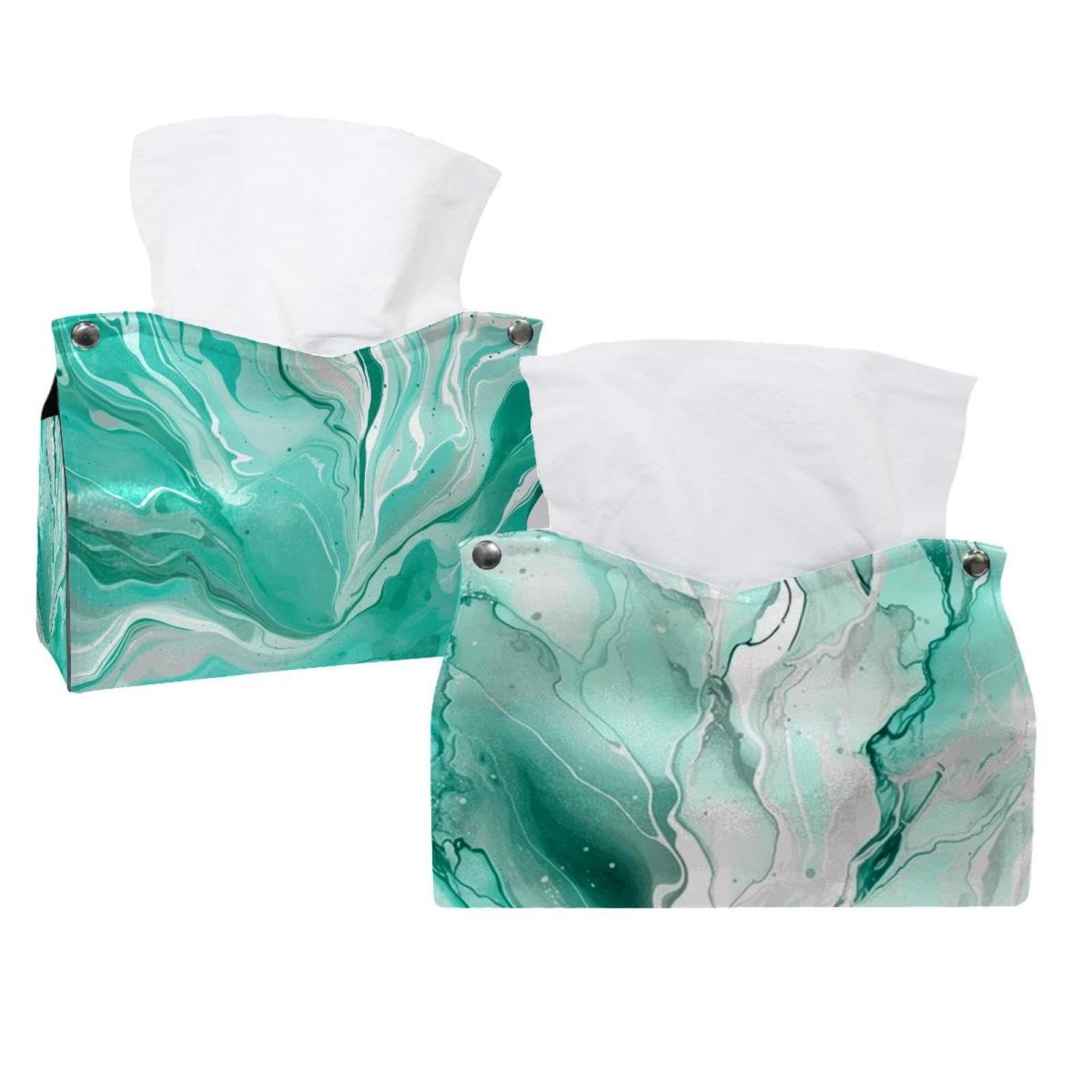 Boîte à mouchoirs en marbre pour commodes et salons chaleureux