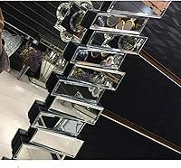 Vista 4 de Espejo de plata antigua para pared, espejo colgante rectangular barroco grande, horizontal y vertical, adecuado para baño, dormitorio, entrada, sala