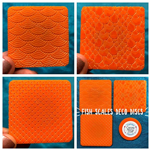 Deco Disc Fish Scales Stamp and Texture Pattern Designs