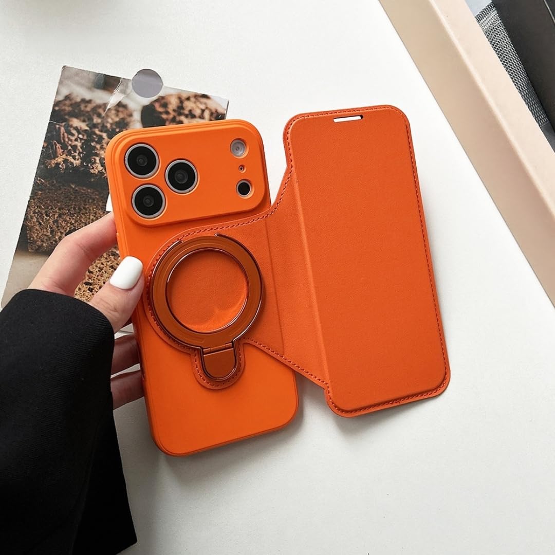 Luksusowy silikonowy magnetyczny uchwyt na telefon do iPhone'a 17 16 15 14 13 12 Pro Max, miękki matowy, kolorowy, pomarańczowy, czarny, z miejscem na kartę (do iPhone'a 15 Pro/pomarańczowy)