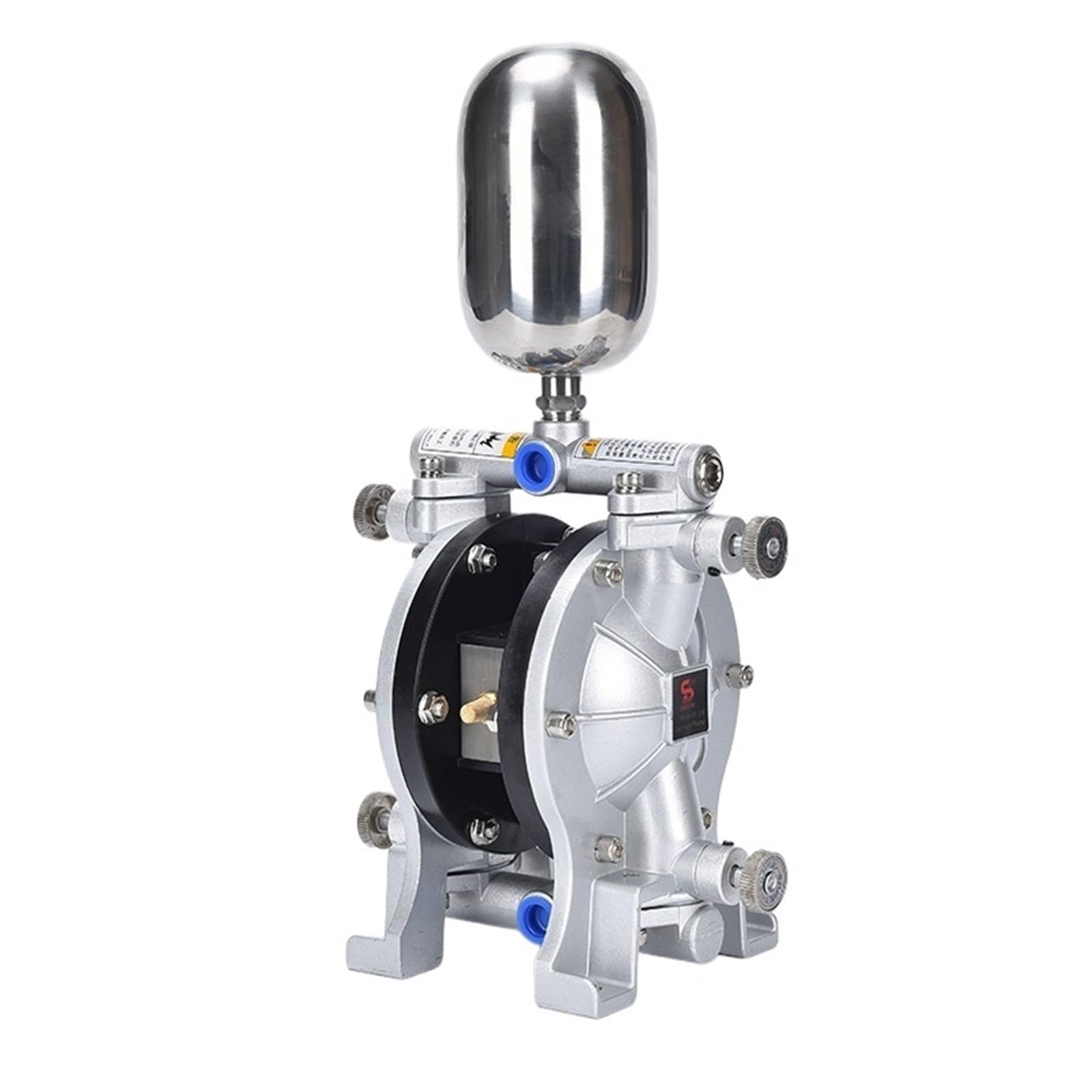 CUDTAPI Pneumatic Diaphragm Pump DS-S10 Small Spray Paint Ink Glue Chemical Self-priming(With Buffer bottle)
