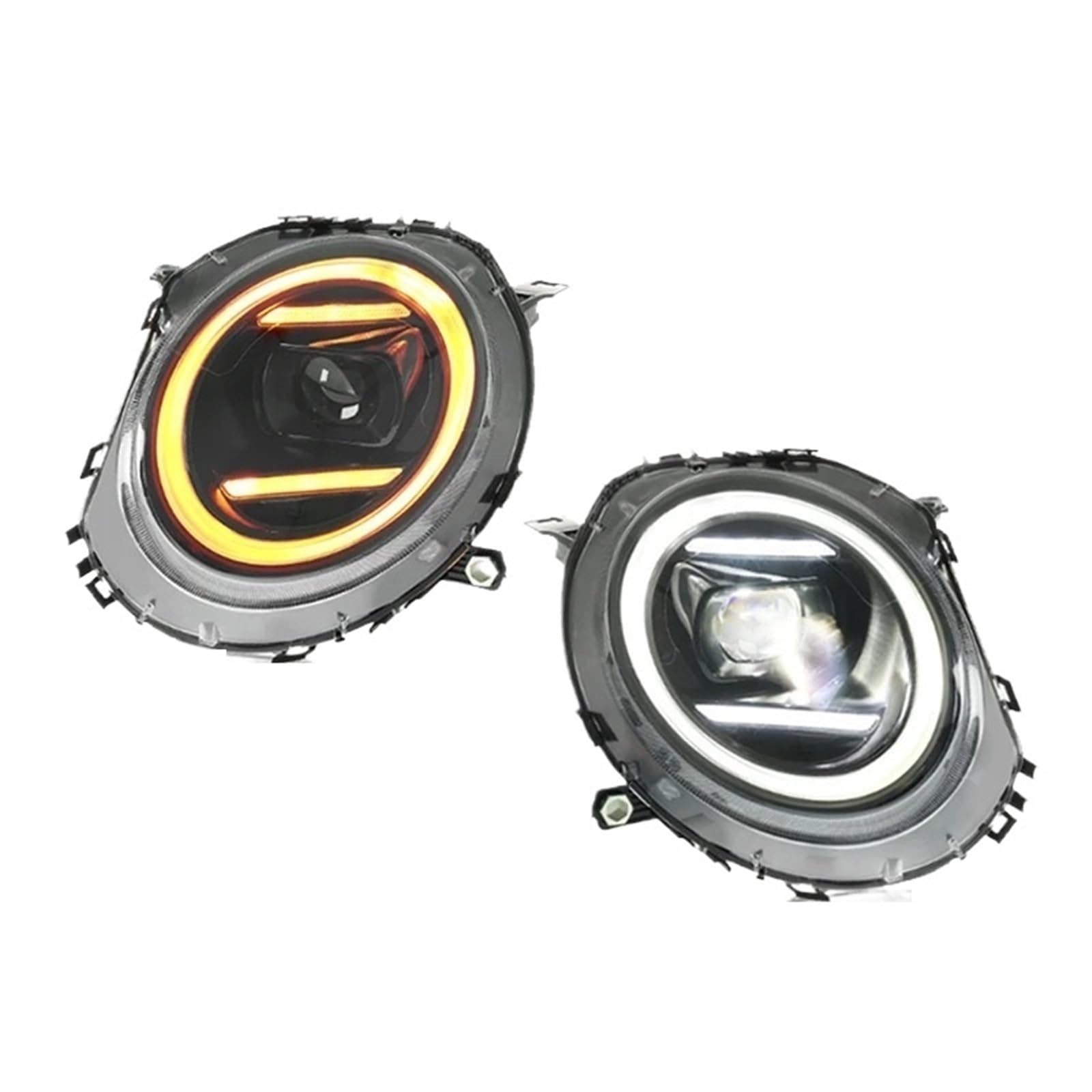 Faro Coche Faros Delanteros LED DRL Luces De Giro Conjunto Plug And Play Para Mini Para Cooper R55 R56 R57 R58 2007-2013 Faros Delanteros