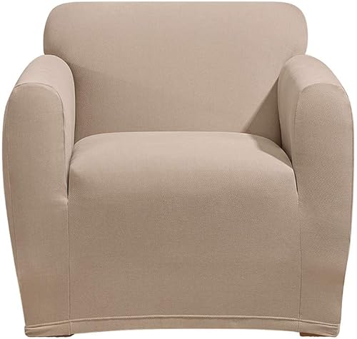 SureFit Stretch Morgan Box - Funda de cojín de una pieza ajuste de forma poliésterelastano lavable a máquina color caqui SureFit Stretch Morgan Box - Funda de cojín de una pieza ajuste de forma poliésterelastano lavable a máquina color caqui