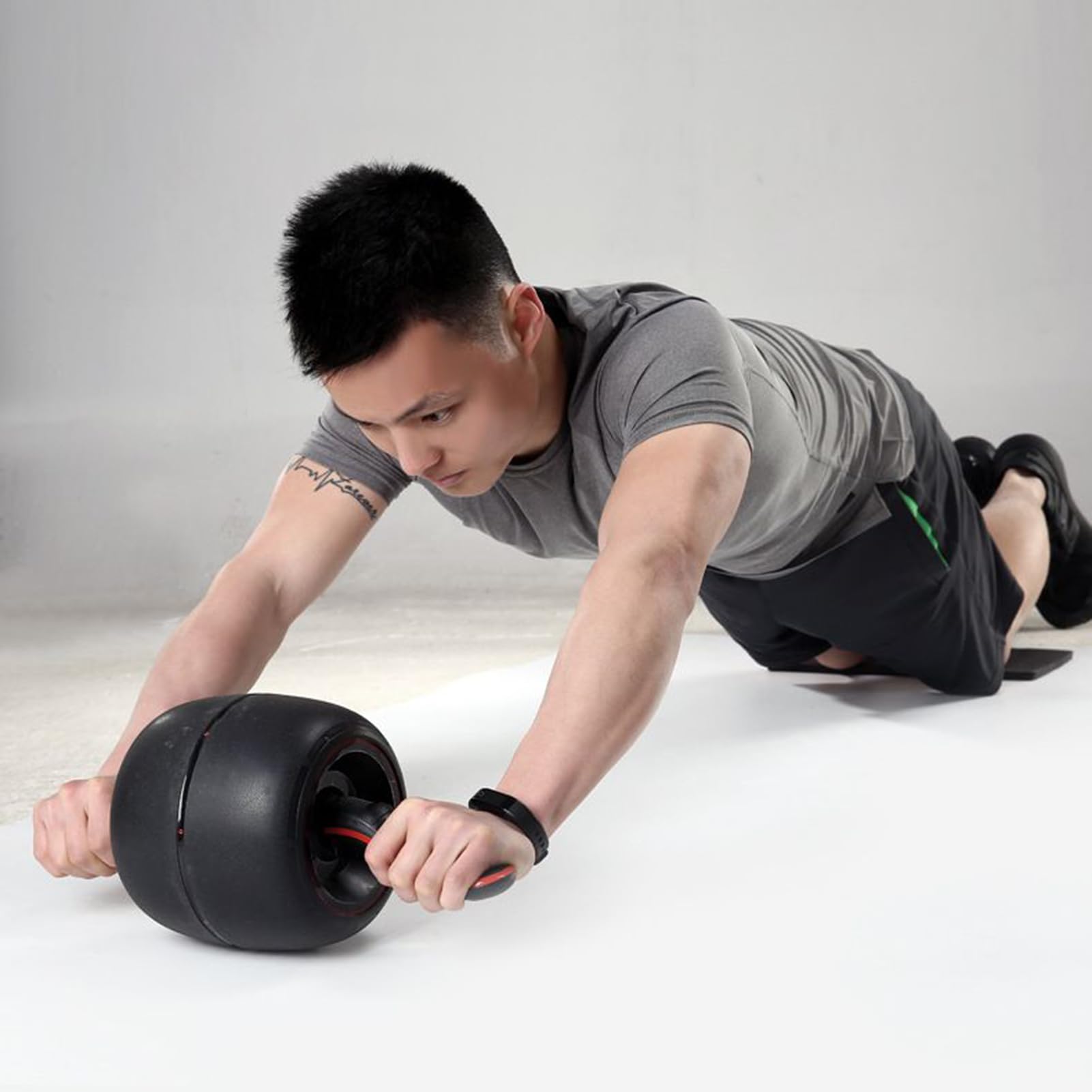 Rodillo abdominal para fitness, dispositivo de entrenamiento abdominal