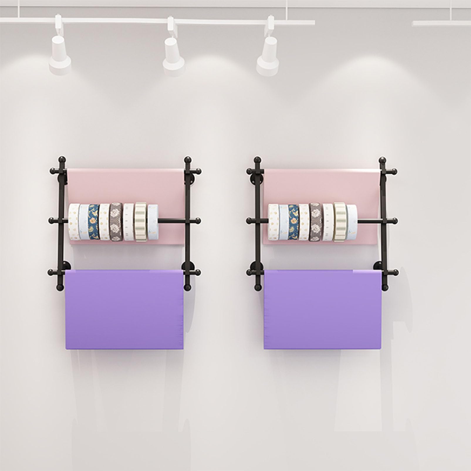 Soporte multifuncional para colgar en la pared, para bufandas, para envolver regalos, pañuelos, corbatas y bufandas, para tiendas minoristas
