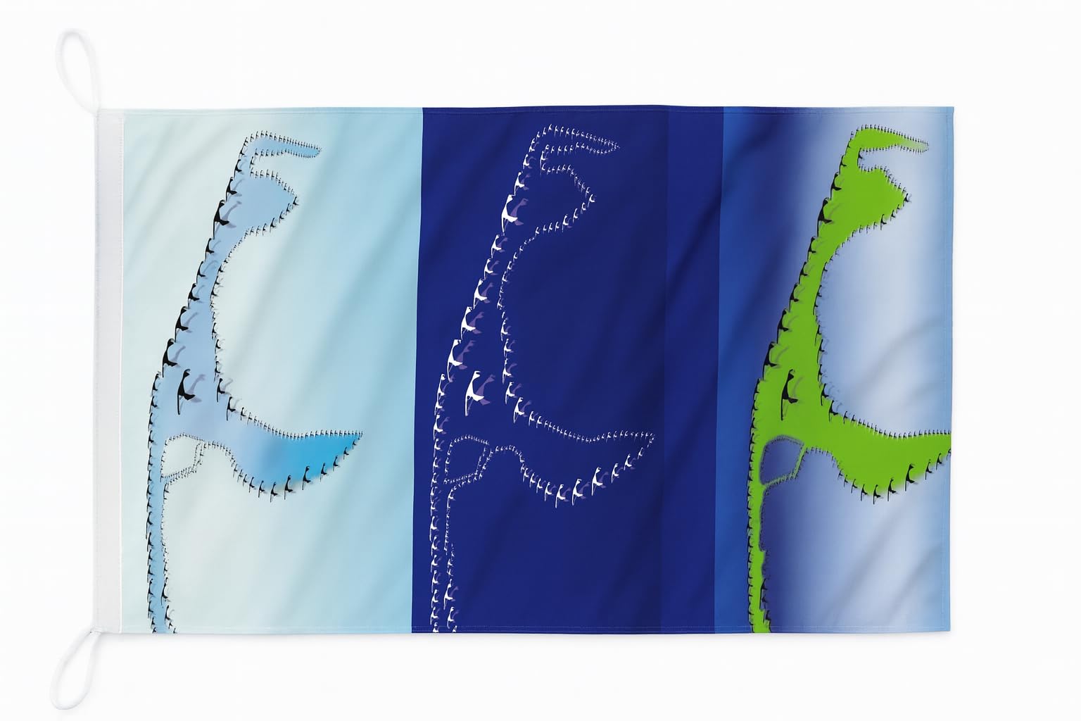 Drapeau de bateau île Sylt 120x80 cm - Pavillon maritime haute qualité