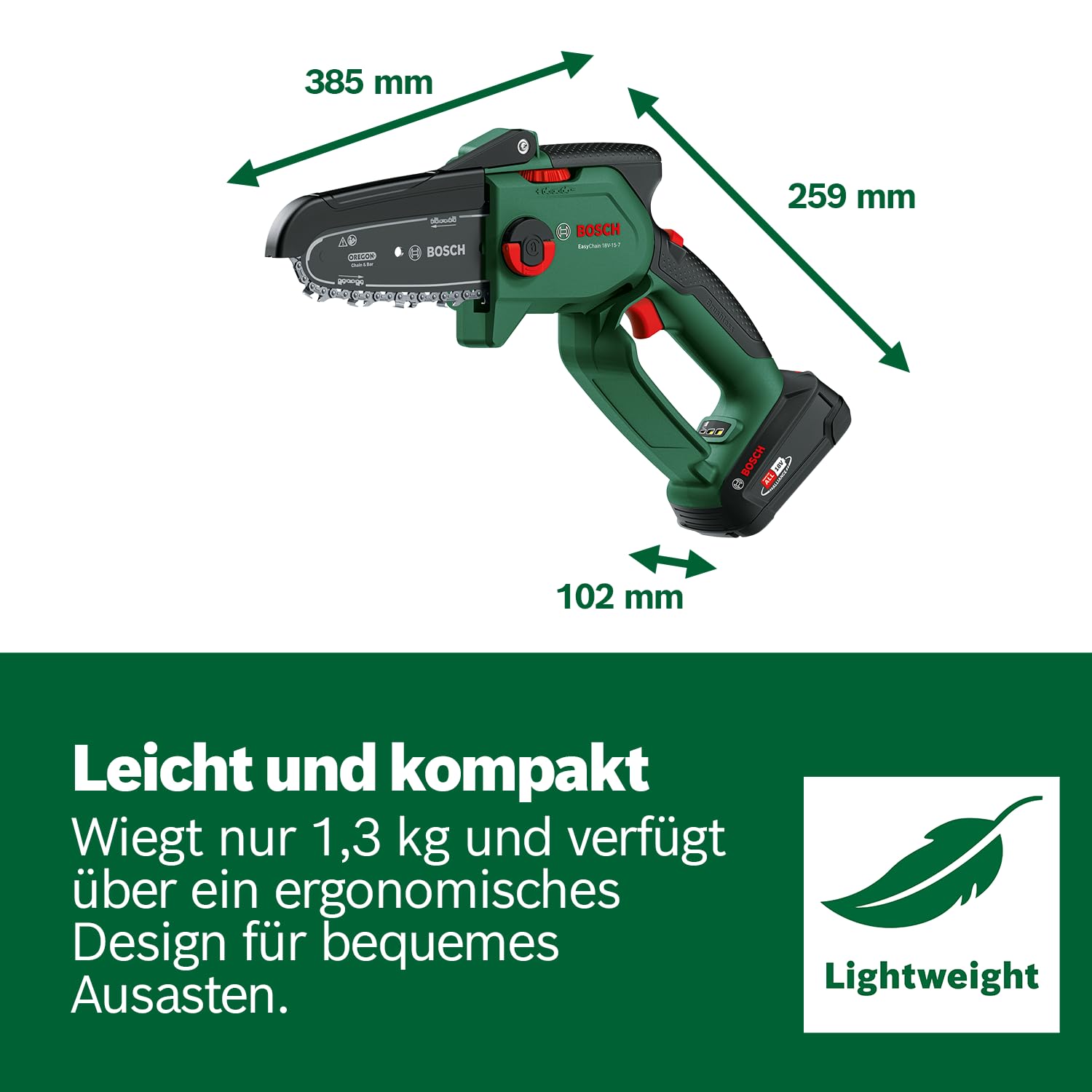 Bosch EasyChain 18V-15-7 Mini Kettensäge 18V System 6,95 m/s