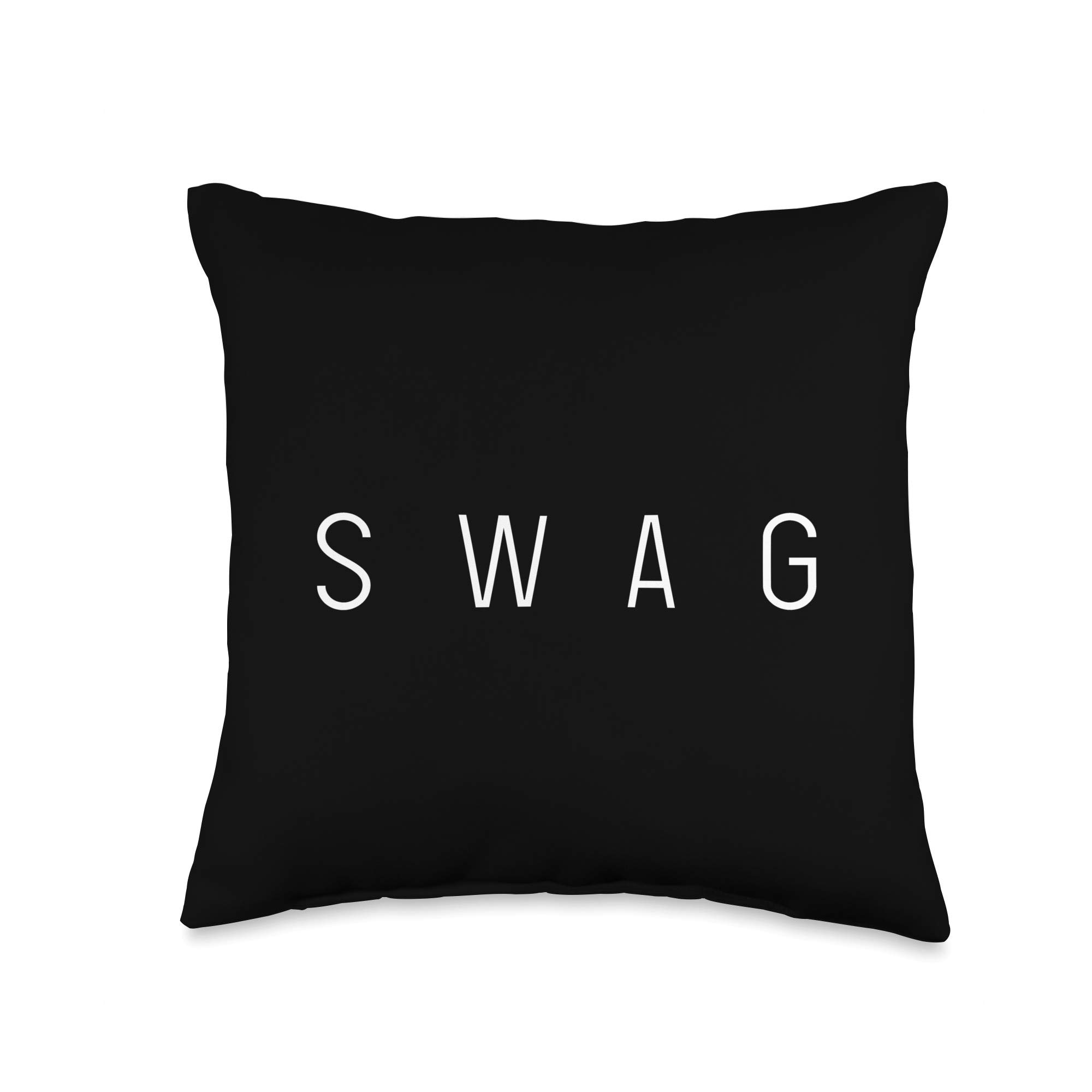 Swag Funny Memes Hipster Thug Cool Sayings Quote Word Gift Throw Pillow, 16x16, Multicolor