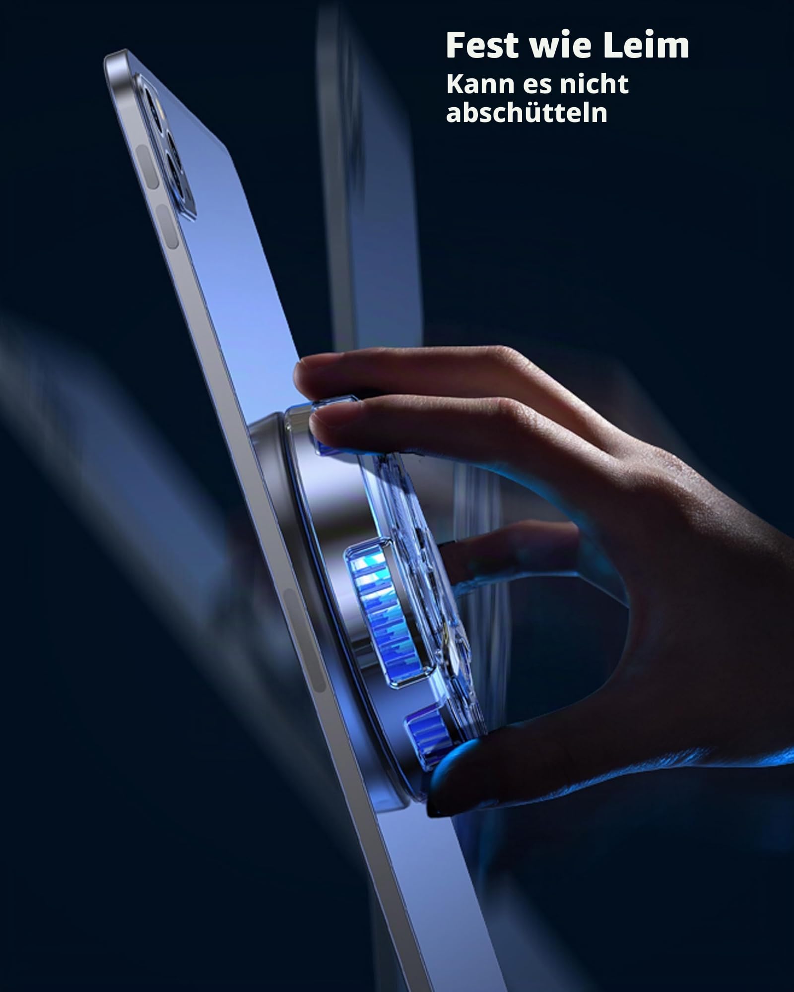 Zooparty Magnetischer Kühler für iPad, Surface Pro, Samsung Tab, Steam Deck, Magsafe-kompatibel, Temperaturanzeige für Gaming und Live-Streaming, Schwarz