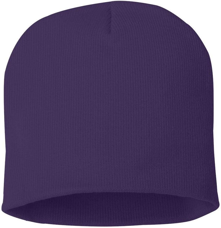Sportsman 8" Knit Beanie One Size Purple