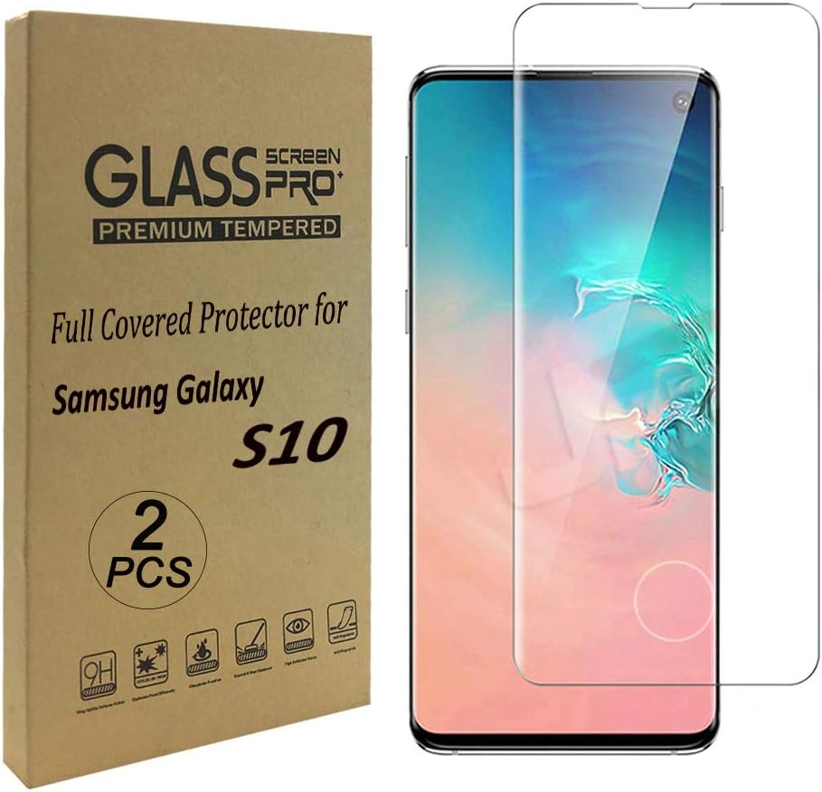 Screen Protector for Galaxy S10 Plus 6.4in, [Case Friendly][9H Hardness] HD Clear Tempered Glass Screen Protector