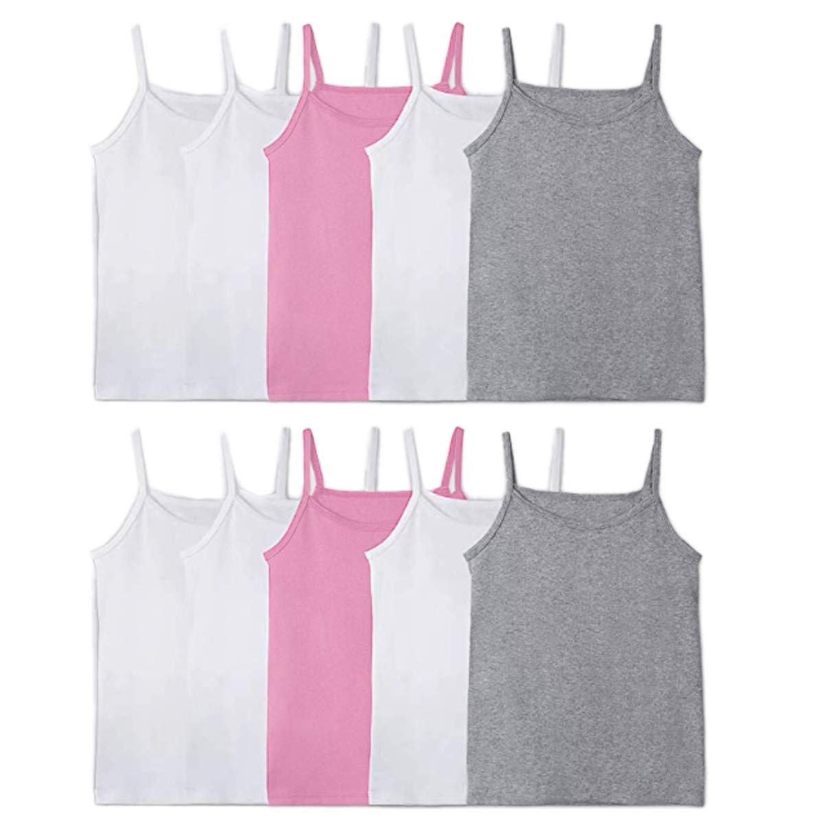 Girls' Camis 10pk Assorted Camisole Tanks Undershirt