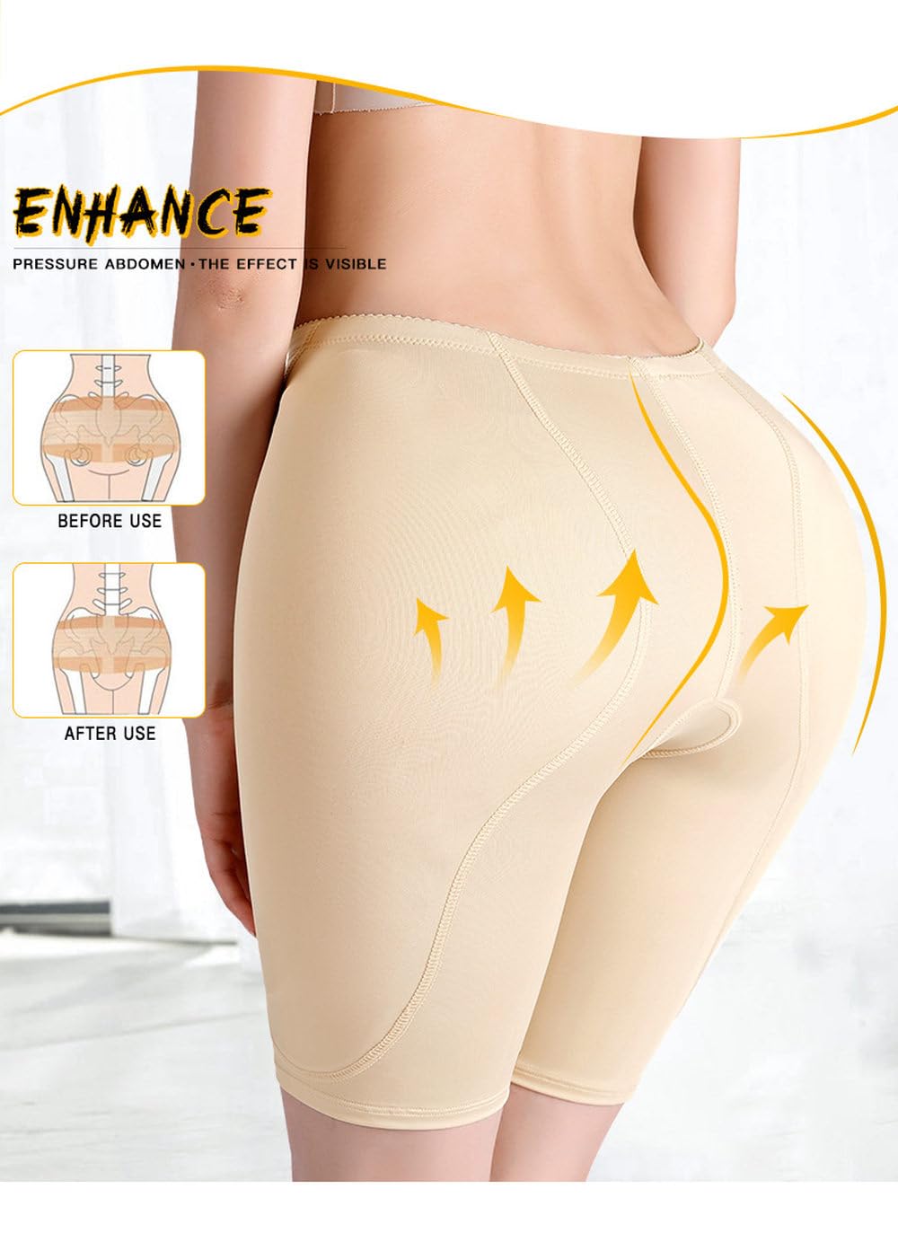 Bragas Levantadoras De Glúteos - Ropa Interior para Mujer, Moldeadora De Glúteos Y Caderas, Moldeadora De Glúteos, Bragas Realzadoras, Moldeadora De Muslos