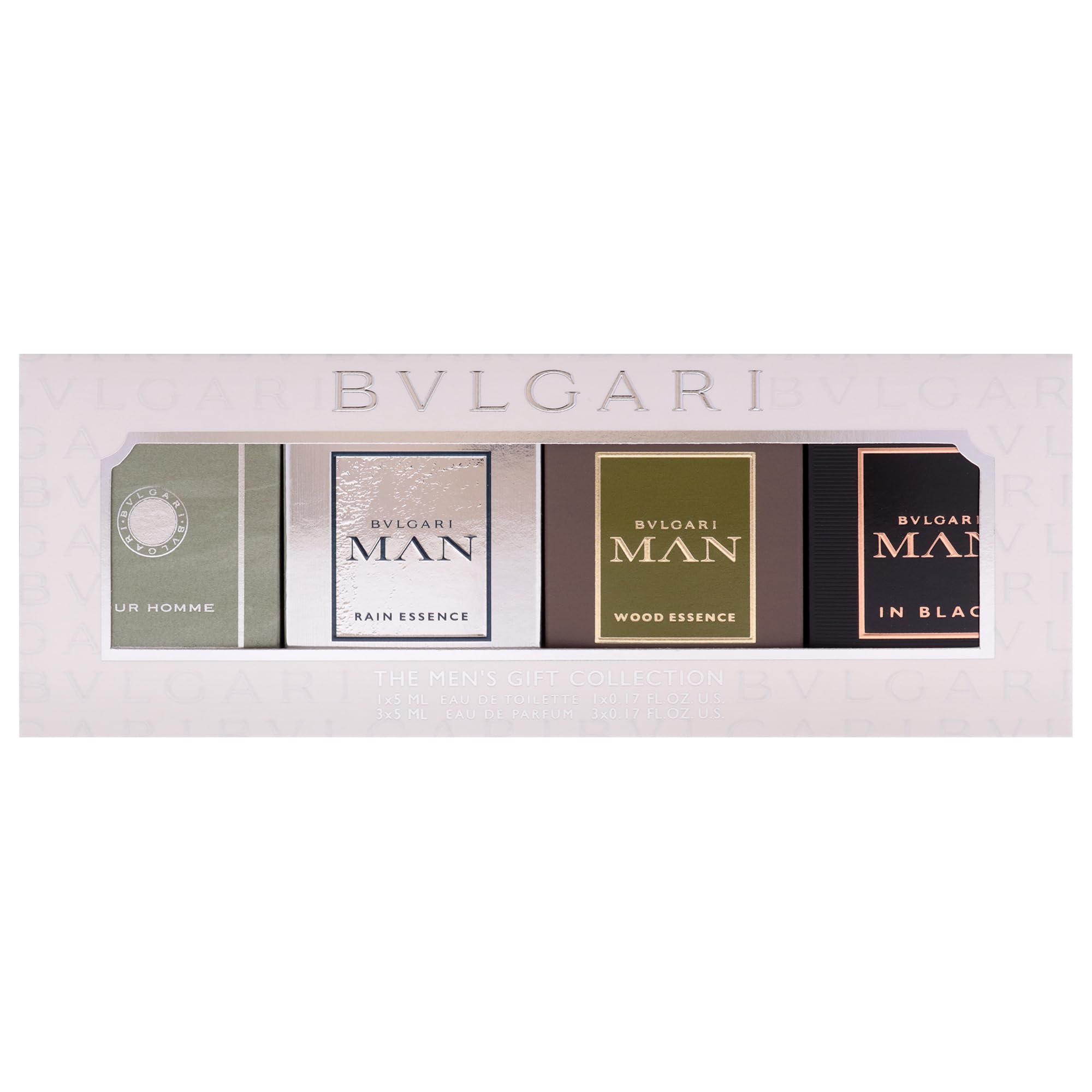 Bvlgari The Mens Gift Collection for Men - 4 Pc Mini Gift Set 5ml