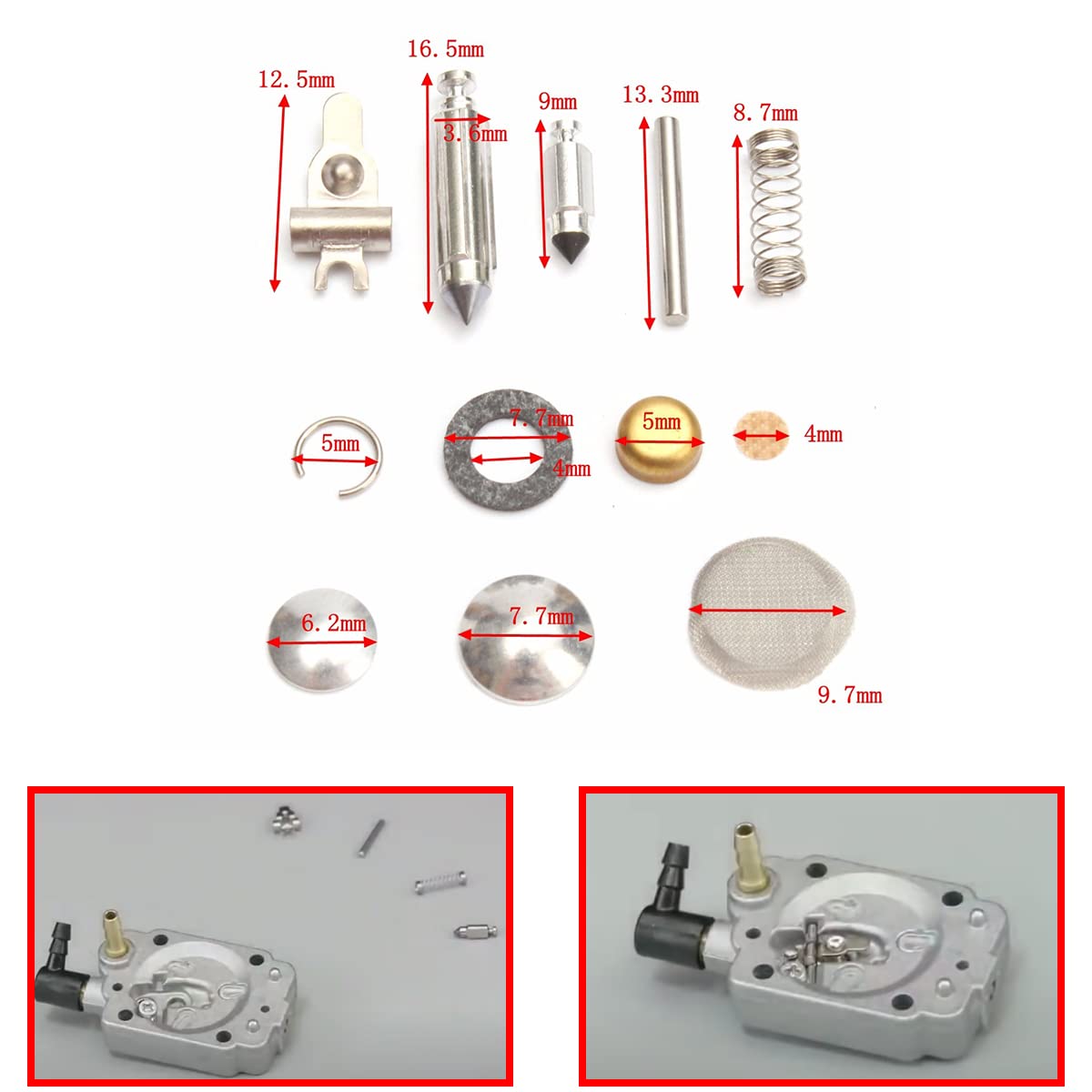 Kit Di Riparazione E Ricostruzione Del Carburatore K10-WAT Da 5 - Foto 6