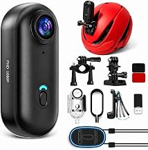JETO 1080P Mini Body Camera 128GB, Wearable Motorcycle Camera WiFi POV | 150° Wide Angle, WiFi App Live View, Waterproof Case 131ft, Magnetic Lanyard, Rotating Clip, 64GB Card for Pet Daily Use
