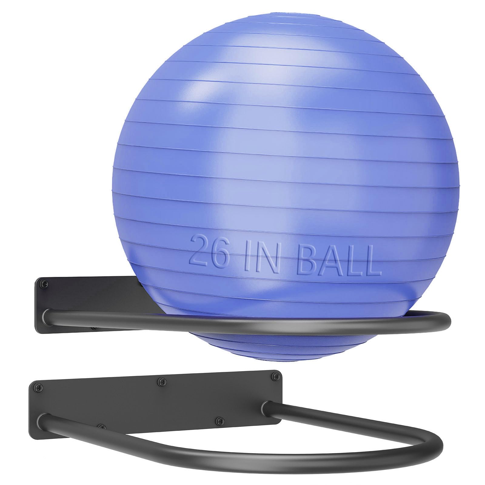 Heavy Duty Yoga Ball Wall Mount Holder Fits 12-26 Inch Fitness Balls （2PCS）