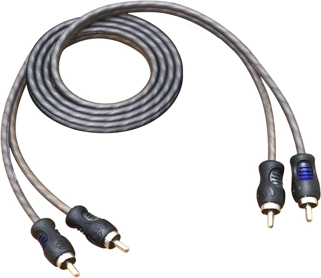 RECOIL RCI23 100% Oxygen Free Copper 3ft 2-Channel RCA Audio Cable, Twisted Pair with Noise Reduction