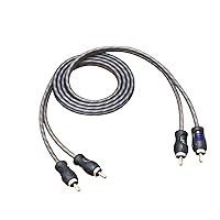 Vista 1 de RECOIL RCI23 Cable de audio RCA de 2 canales 100% cobre libre de oxígeno de 3 pies, par trenzado con reducción de ruido