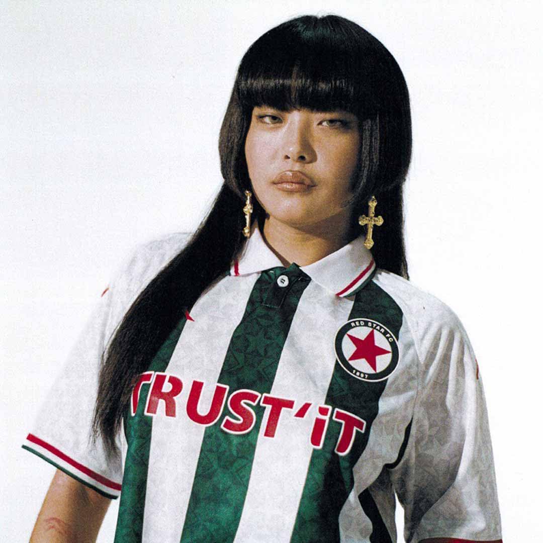 Kappa Kombat Heritage Red Star Football Shirt Unisex Adult