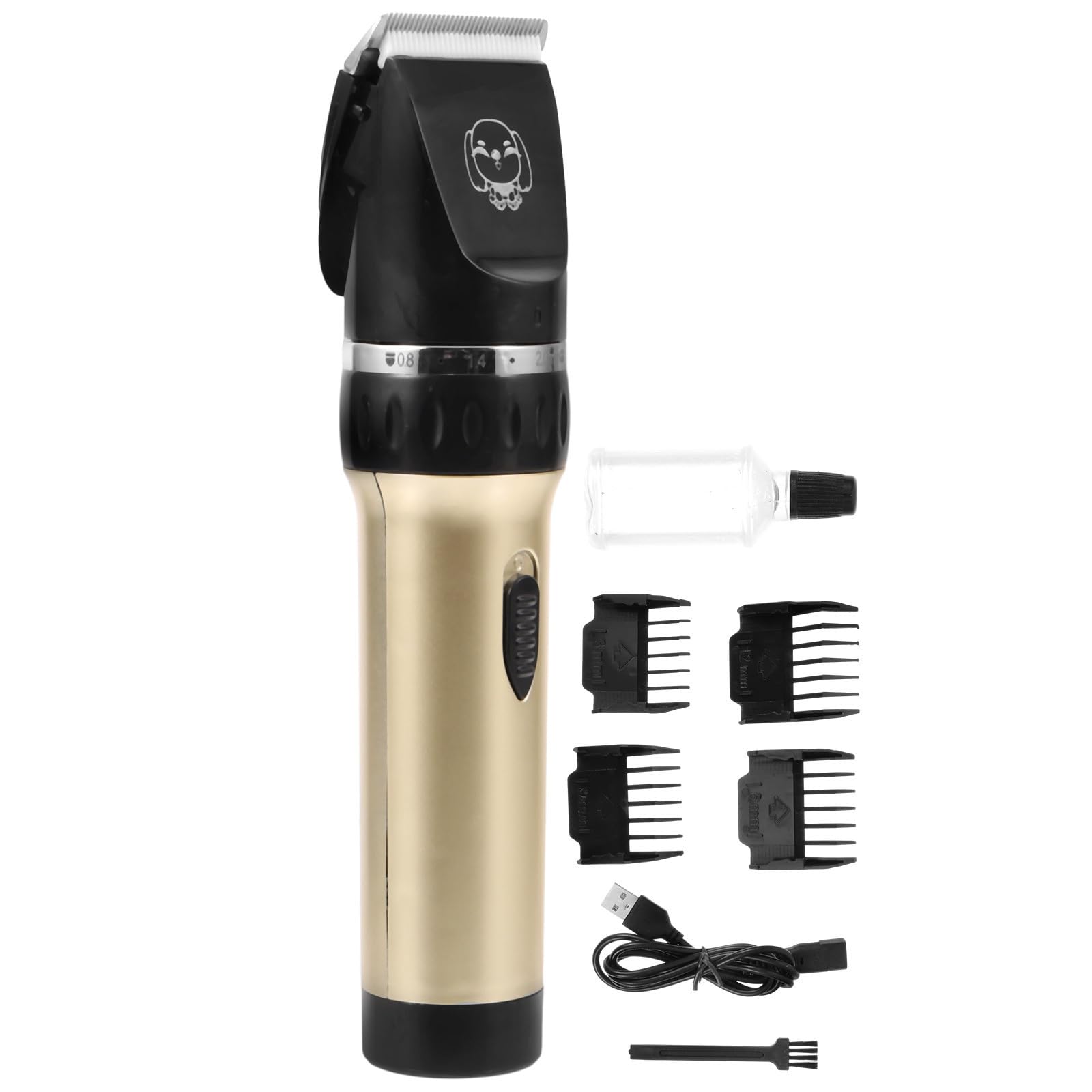Tosatrice per Cani e Animali Domestici, Ricarica USB 2000mah, Rossa