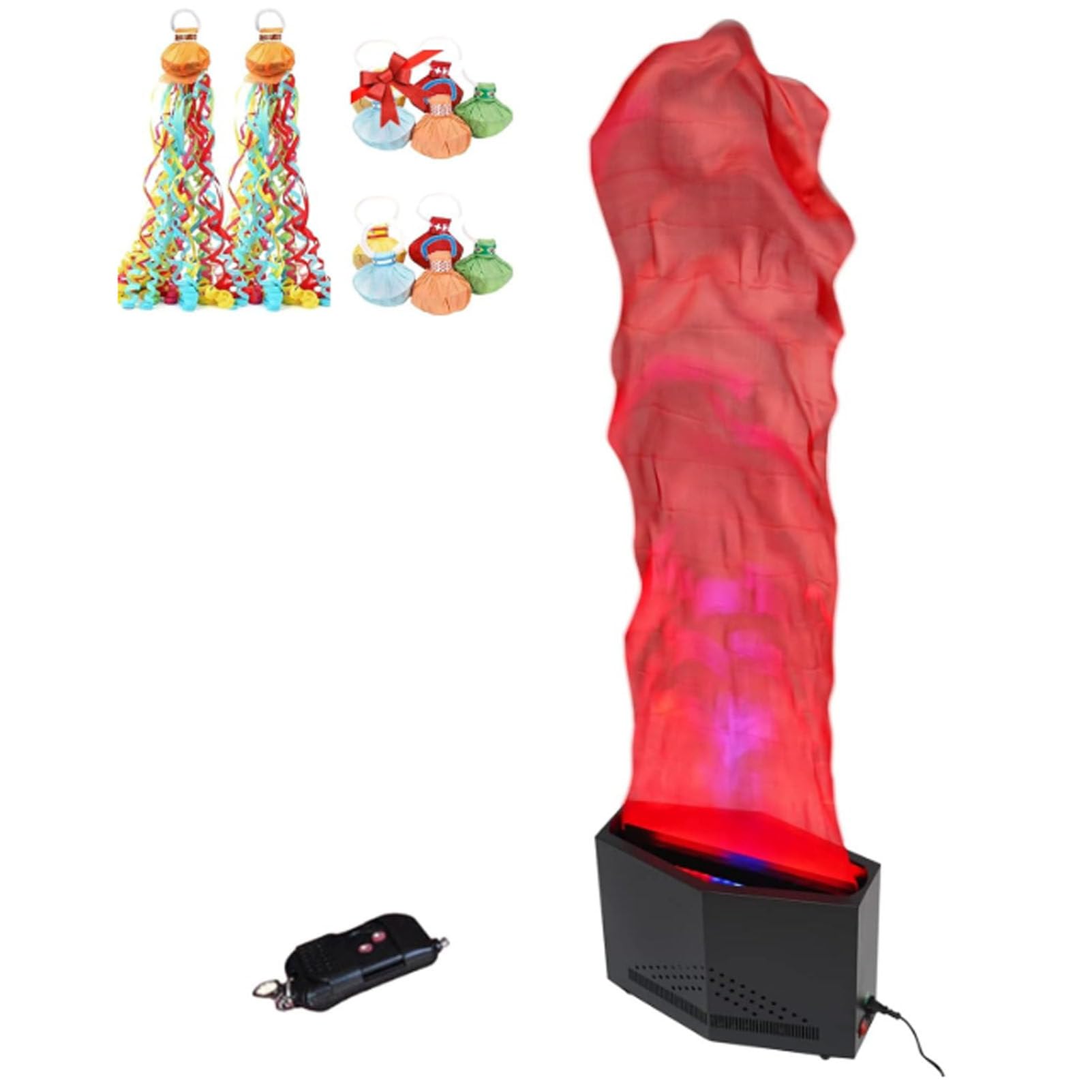 Künstliches Flammenlicht, 36 LEDs, künstliche Feuerflamme, Bühnenlicht, 3D-künstliche Feuerlampe mit Fernbedienung, Lagerfeuerflammen, simulierte Dekoreffektlichter für Weihnachtsfeiern 1.8m/5.9ft