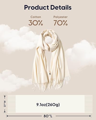 Miniatura 6 de maamgic Women's Winter Scarf Soft Warm Scarf for Women Cozy Shawl Wraps for Women Lightweight Pashmina Style Wrap