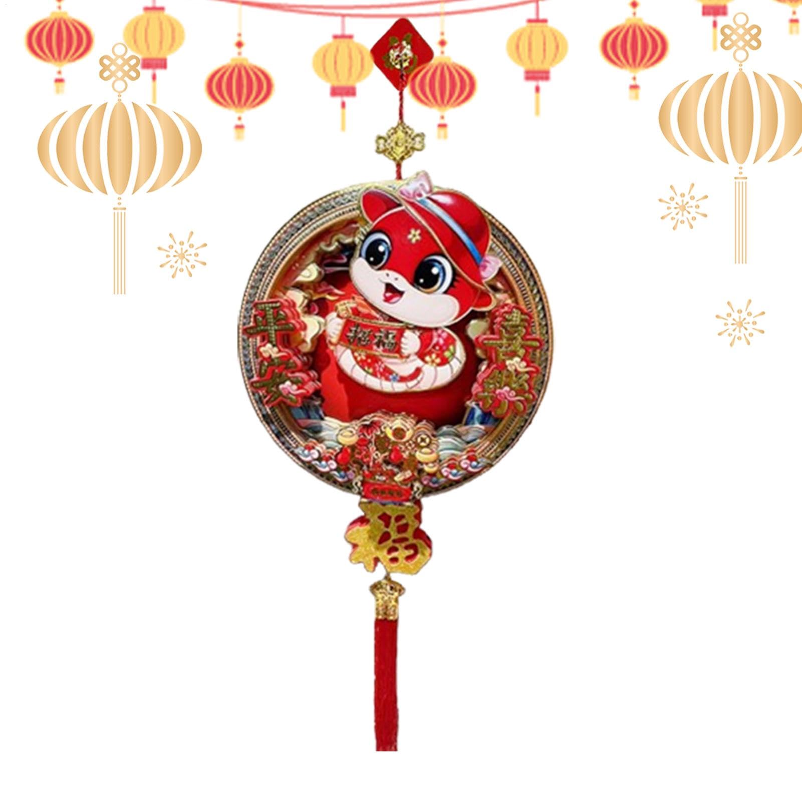 Pendentifs muraux du Nouvel an lunaire pour votre decoration de salon festive