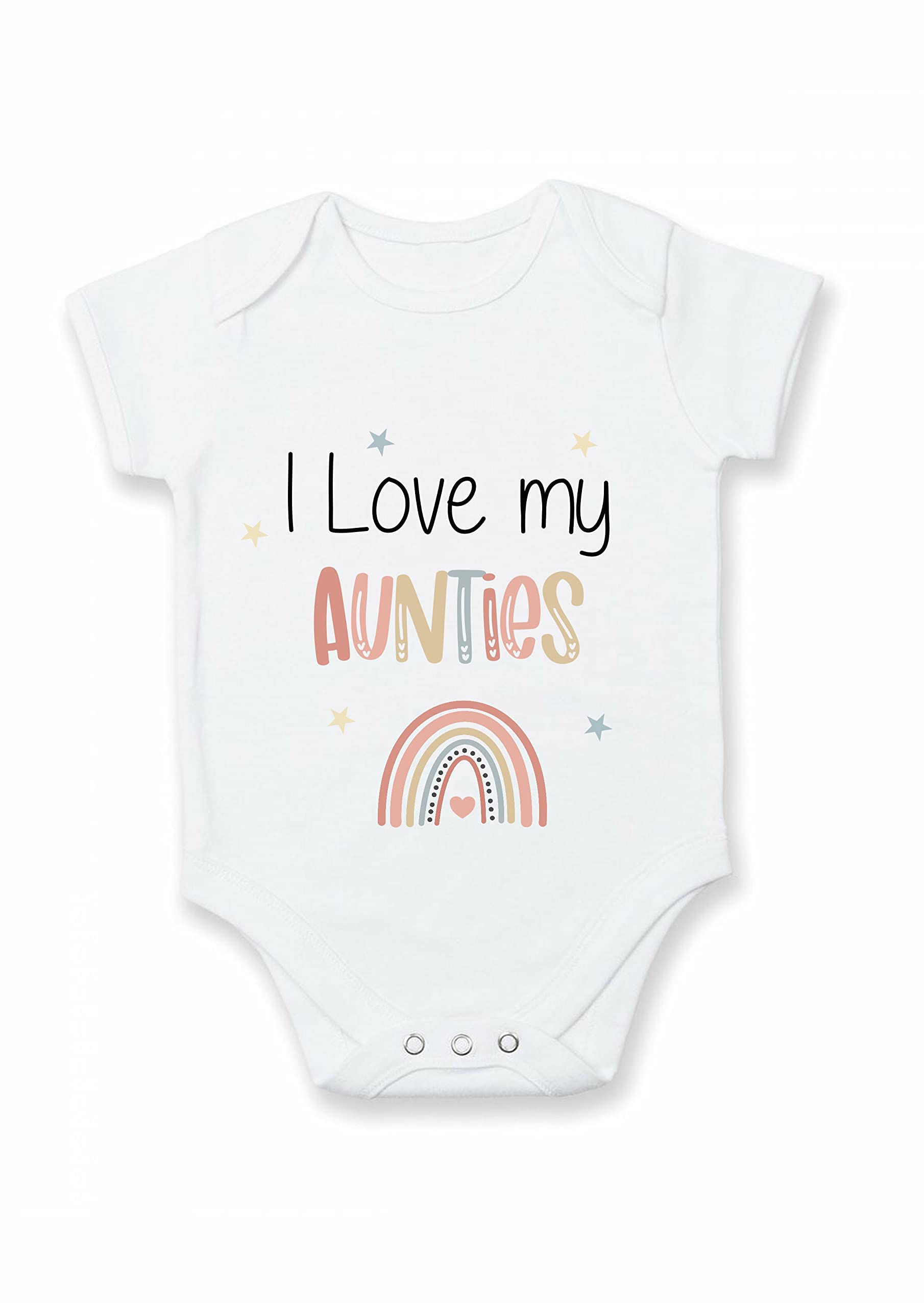 allaboutthebumpI Love My Aunties Printed Baby Vest/Bodysuit