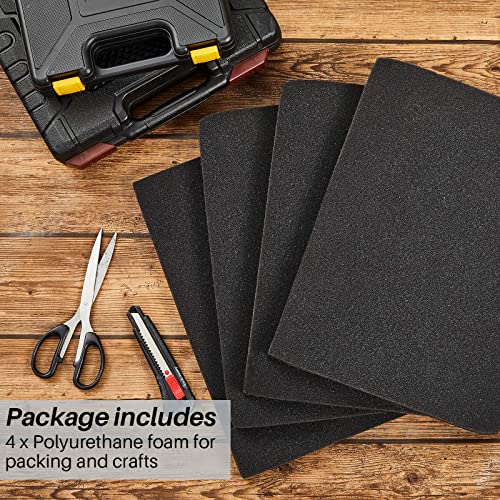 Polyethylene Foam Sheet Polyurethane Foam Pad Foam Padding For Case Packing Toolbox Storage And Crafts (8 Pcs, 16" X 12" X 1") #TOP2