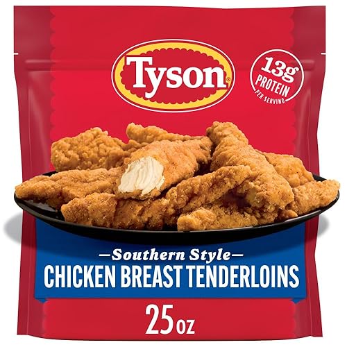 Tyson - Solomillos de pechuga de pollo totalmente cocidos, 25 oz (congelado)