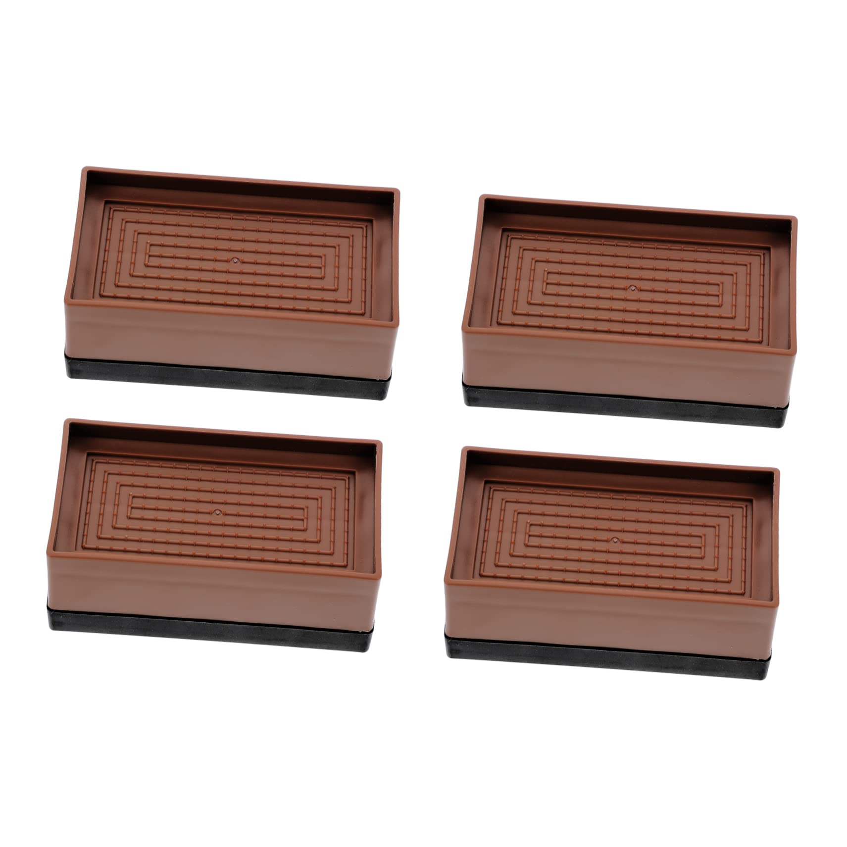 Happyyami 4 Pack Non-Slip Furniture Lifts for Display Bed Risers for Storage Table Leg Risers for Sturdy Support