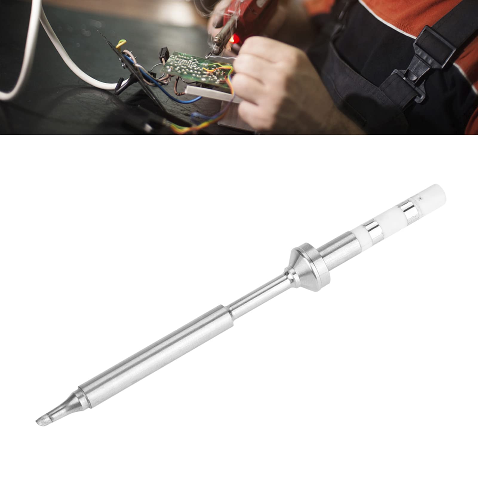 Soldering Iron Tips, 7 Types Mini Stainless Steel Soldering Iron Tips Replacement, Portable Outdoor Pinecil Tips Kit For Ts100 (TS-BC2)