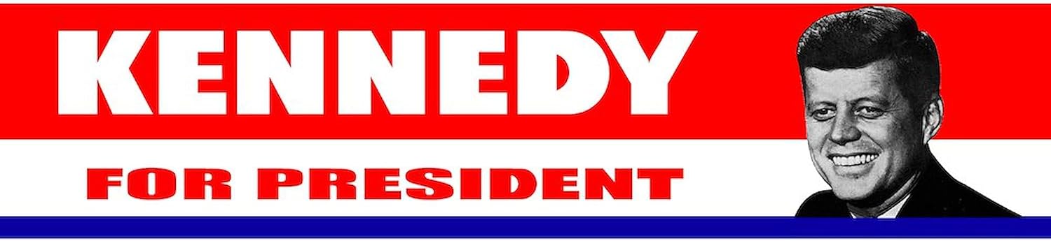 CafePress Kennedy for President 1960 10"x3" Rectangle Vinyl Bumper Sticker Car Decal