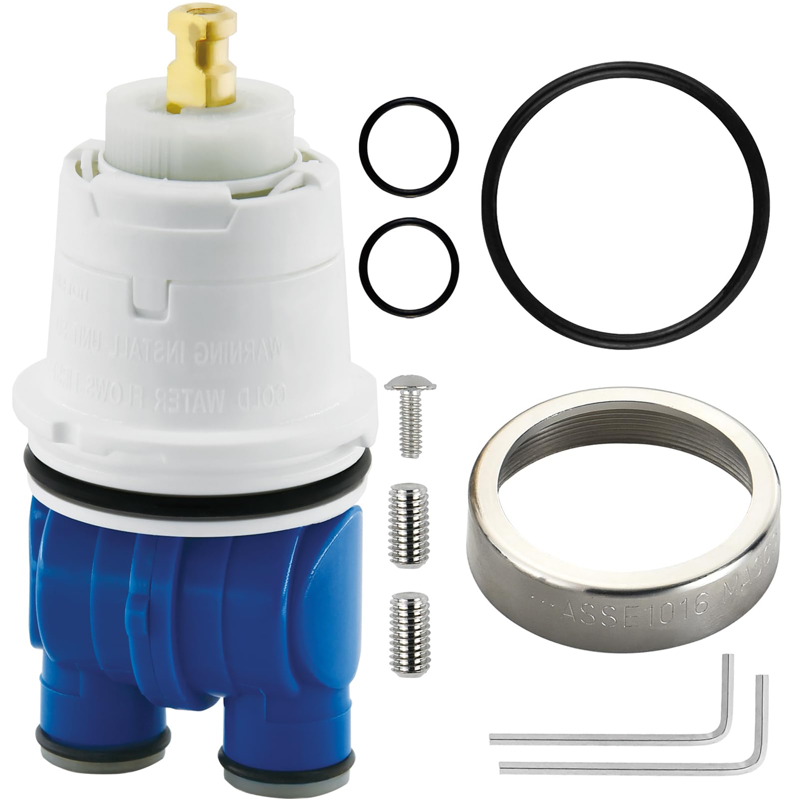 RP19804 Shower Cartridge Compatible with Delta 1300/1400 Series Single-Handle Shower Faucet, Suitable for Delta Select Monitor Valve body(1993-2007), Includes RP22734 Bonnet Nut