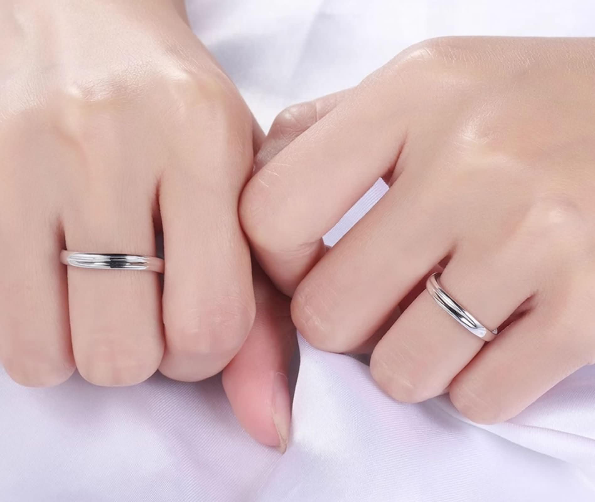Pierścionek Fedina Białe Złoto Kobiety 18K 750, Okrągły Prosty Pierścionek Kobiecy Srebrny, Rozmiar 11 (51 mm)
